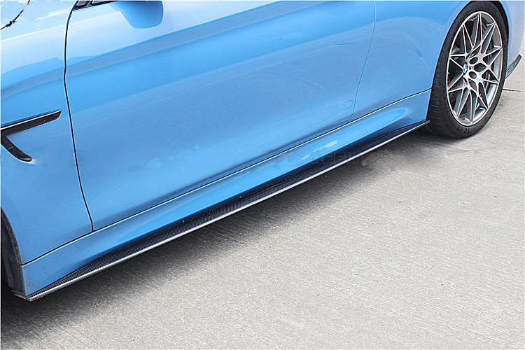 BMW M3 F80 M4 F82 F83 Performance Carbon Fiber Side Skirts Extensions