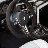 BMW M2 M3 M4 M5 M6 X5M X6M Carbon Fiber Steering Wheel Trim Cover