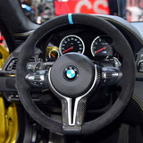 BMW M2 M3 M4 M5 M6 X5M X6M Carbon Fiber Steering Wheel Trim Cover