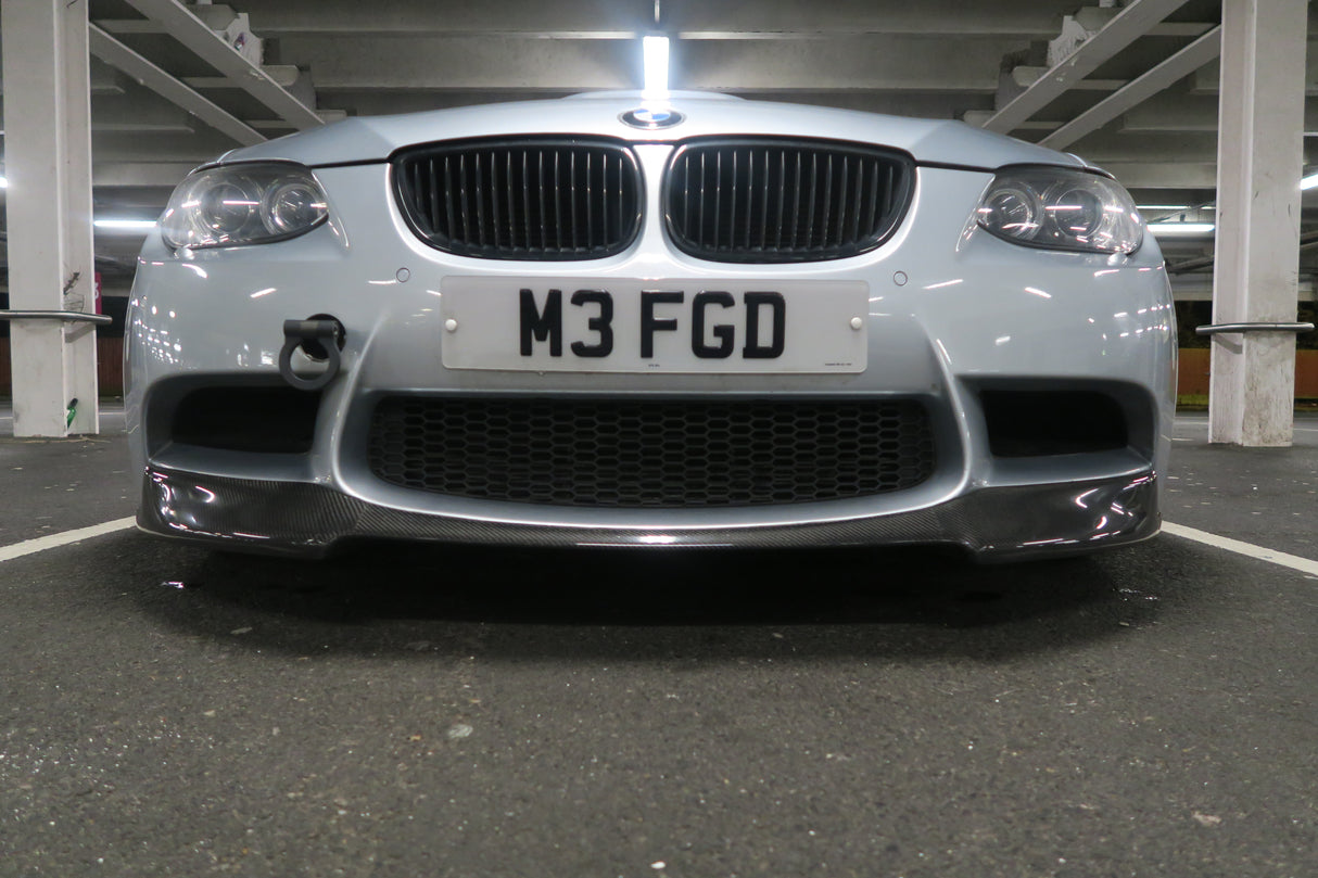 BMW M3 E92 E93 E90 Carbon Fiber V Style Front Lip Spoiler