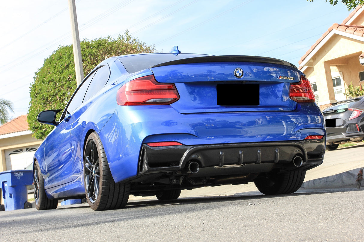 carbon fiber rear diffuser bmw f22 