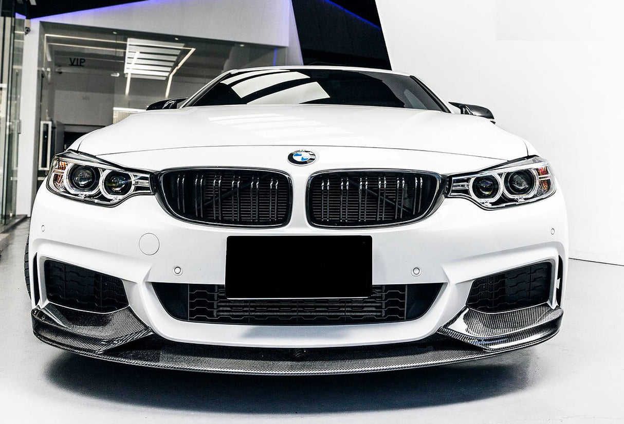 BMW 4 Series F32 F33 F36 Carbon Fiber Performance Front lip Spoiler