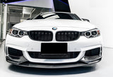 BMW 4 Series F32 F33 F36 Carbon Fiber Performance Front lip Spoiler