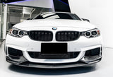 BMW 4 Series F32 Gloss Black Front Kidney Grilles