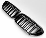 BMW 5 Series G30 G38 Gloss Black Front Kidney Grilles