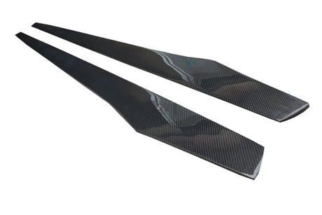 BMW 4 Series Carbon Fiber V Style Side Skirt Extensions