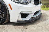 BMW M3 F80 M4 F82 F83 Carbon Fiber V Style Front Lip Spoiler