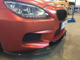 BMW M6 F06 F12 F13 Carbon Fiber V Style Front Lip Spoiler