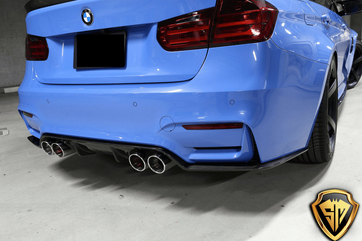 BMW M3 F80 Carbon Fiber 3D Style Rear Bumper Diffuser
