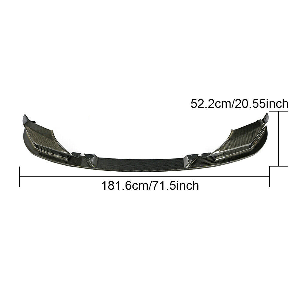 BMW M5 F90 3D Style Carbon Fiber Front Lip Spoiler