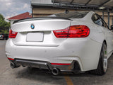 BMW 4 series Carbon Fiber Rear Diffuser Dual Exhaust