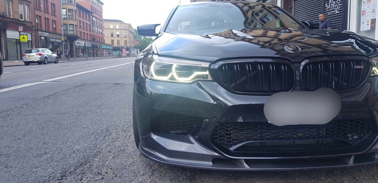 BMW M5 F90 3D Style Carbon Fiber Front Lip Spoiler