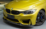 BMW M3 F80 M4 F82 F83 Carbon Fiber VRS Style Front Bumper Lip Spoiler