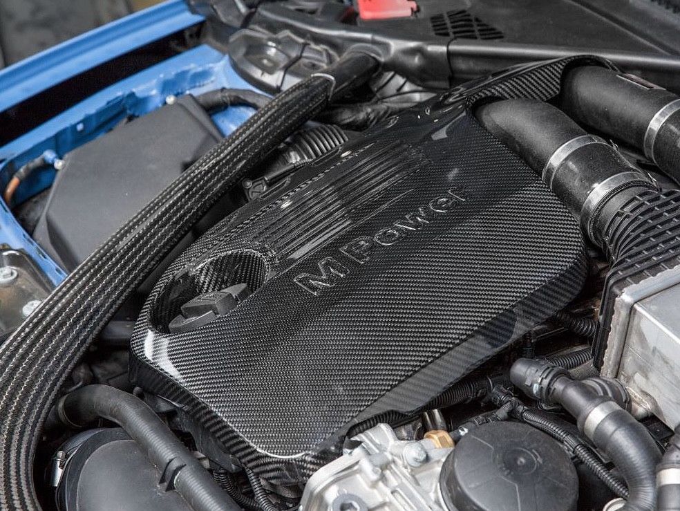 BMW M4 Carbon Fiber Engine Cover Trim