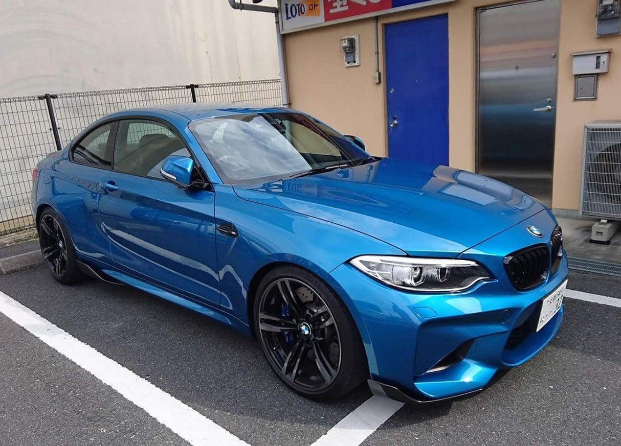 BMW M2 F87 Carbon Fiber Performance Side Skirt Extensions