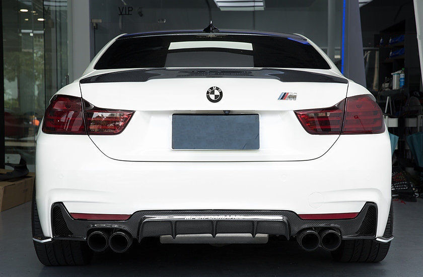 BMW 4 series F32 Coupe Carbon Fiber V Style Boot Spoiler