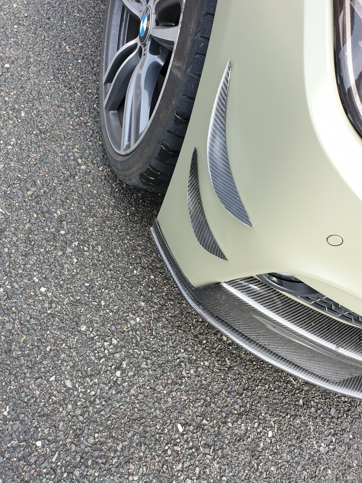 BMW Front Bumper Carbon Fiber Canards