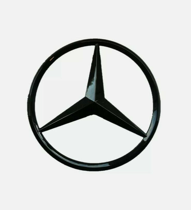 Mercedes 3 Point Gloss Black Star Emblem Badge For All Mercedes C63 AMG C43 CLA45 A45