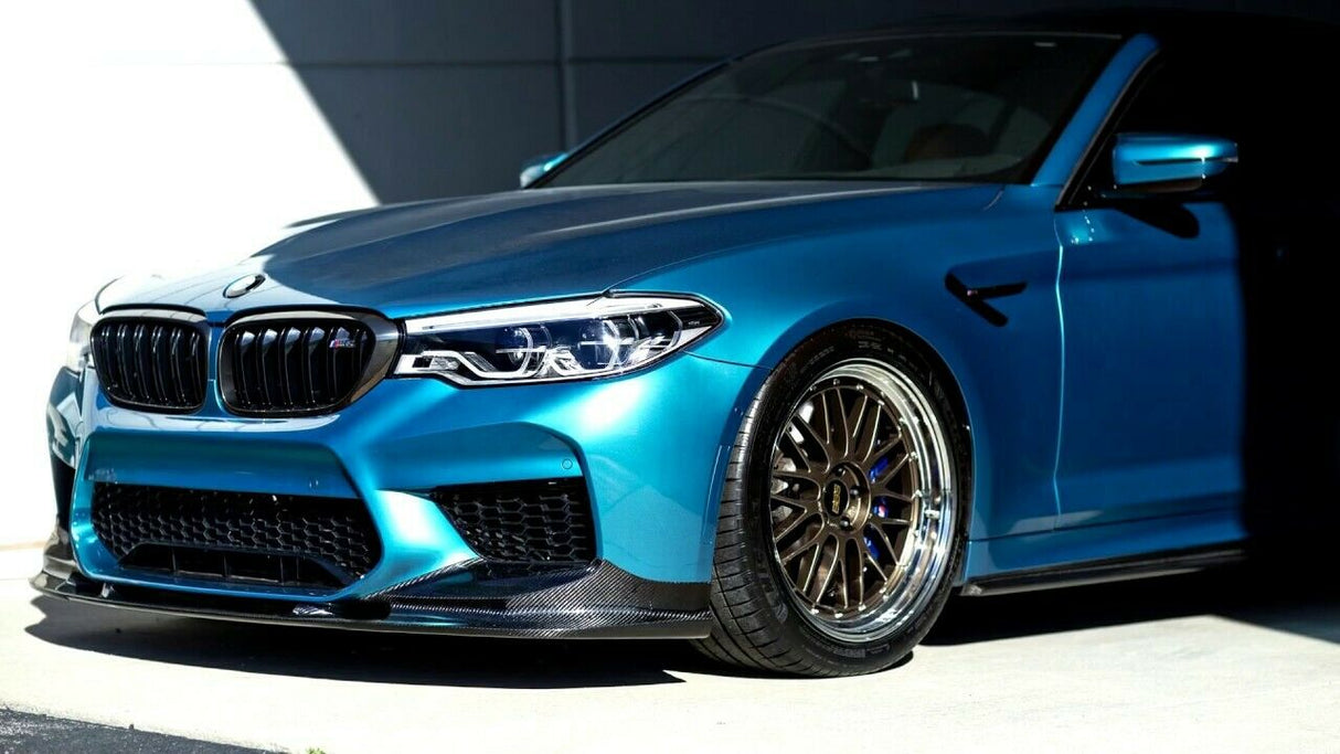 BMW M5 F90 3D Style Carbon Fiber Front Lip Spoiler