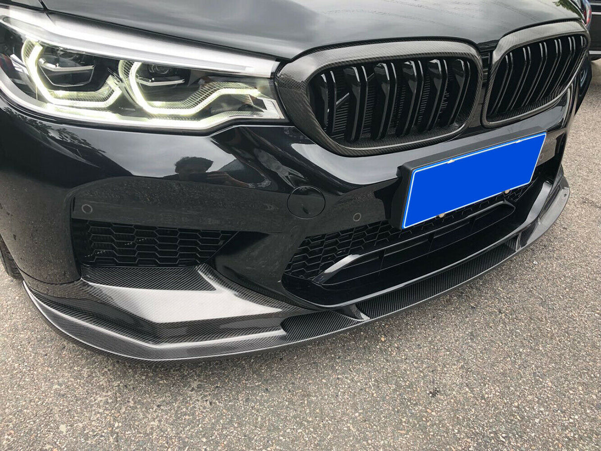 BMW M5 F90 3D Style Carbon Fiber Front Lip Spoiler