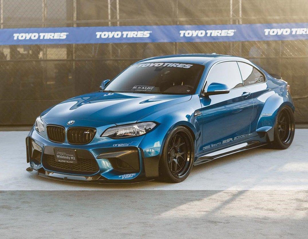 BMW F22 F23 & M2 F87 Carbon Fiber Front Kidney Grilles